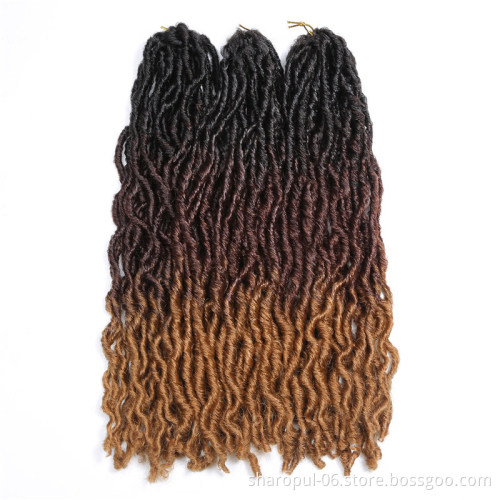 Africa Twist Faux Locs Ombre Synthetic Hair Braiding locs Synthetic Dreadlock Hair Braids